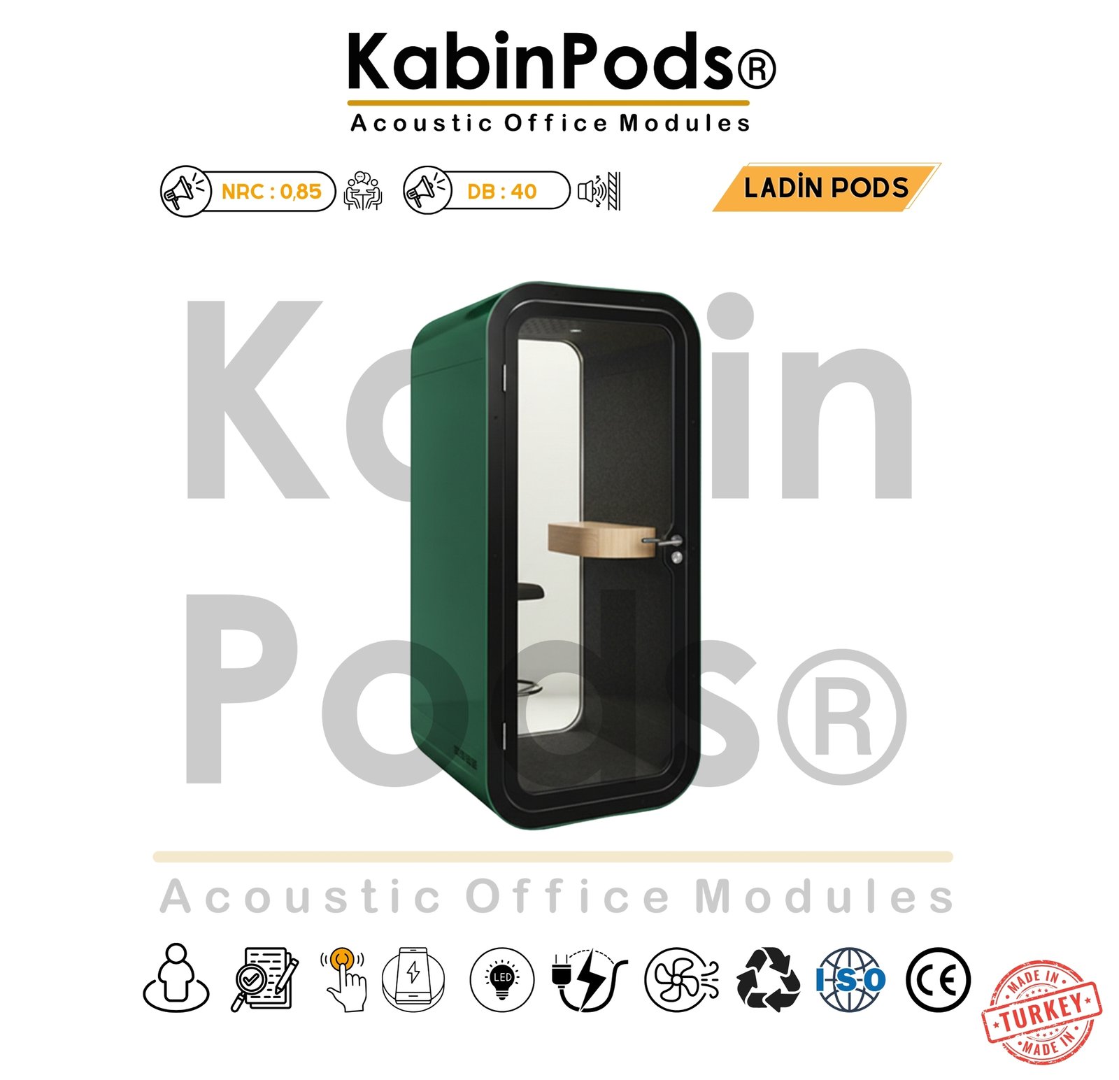 Akustik Telefon Kabini Detay - 16. Görsel - Ses Yalıtım Teknolojisi